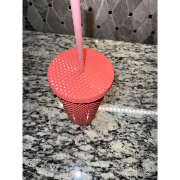 Starbucks Dragon Fruit Pink Studded Tumbler Grande 16 Oz Cold Cup 2022 - Picture 7 of 11